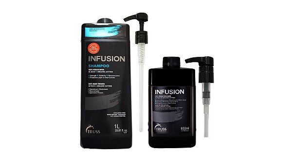 Truss Infusion Shampoo 1Litro e Cera Hidratação Intensa 650ml