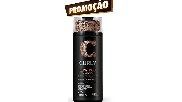 Truss Curly *Promoção*  Shampoo Vitalizador de Cachos Low Poo - 300ml