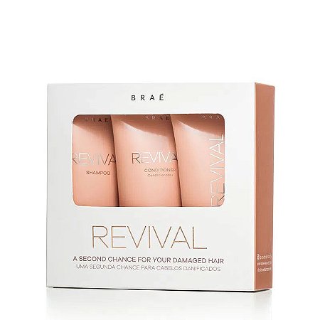 Braé Kit Miniatura Revival Shampoo e Condicionador 60ml + Mascara 60g