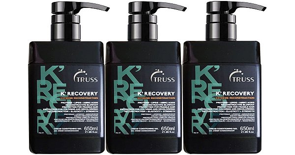 Truss Kit Promocional C/3 Keratin Recovery Reconstrutor Capilar - 650ml