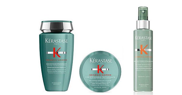 Kérastase Genesis Homme - Kit Sh Bain Masse 250ml+Spray+Cire