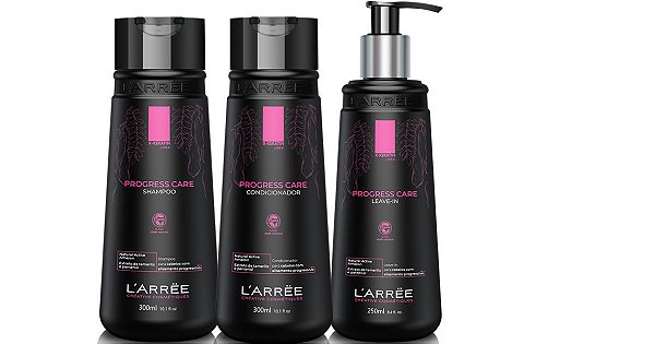 L'arrëe Progress Care Shampoo e Condicionador 300ml+Leave in