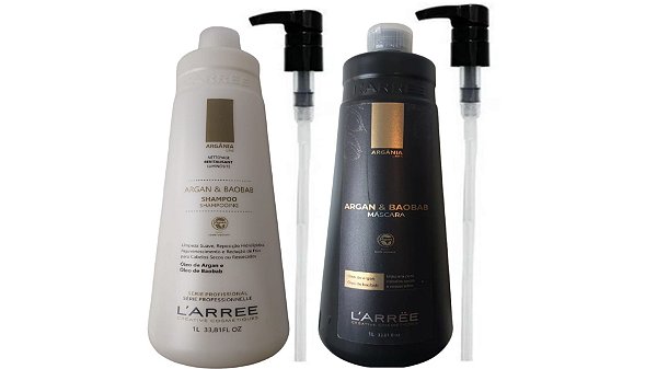 L'arrëe Argânia Argan & Baobab Shampoo e Máscara - 1Litro
