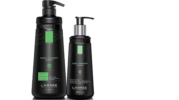 L'arrëe Curly Therapy Kit Shampoo 1Litro e Active In - 250ml