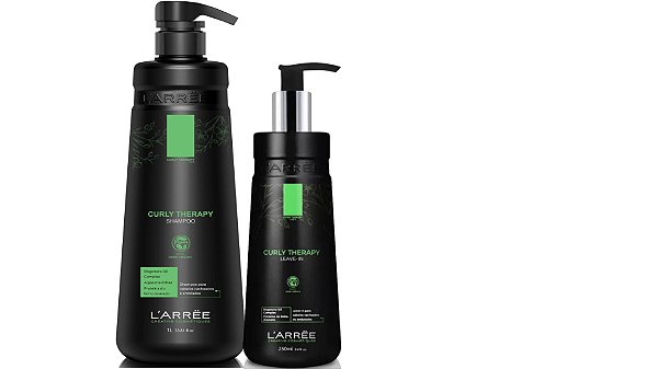 L'arrëe Curly Therapy Kit Shampoo 1Litro e Leave-In - 250ml