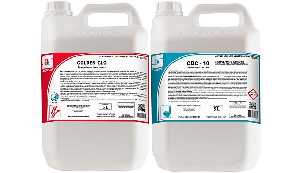 Spartan Golden Glo Detergente 5L + CDC-10 Desinfetante - 5L