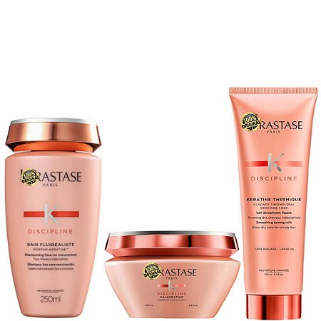 Kérastase Discipline Shampoo 250ml + Máscara 200ml + Thermique 150ml
