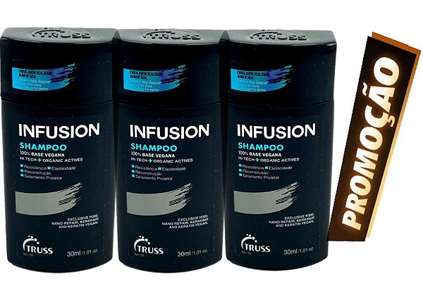 Truss Infusion 3 Mini Shampoo Restaurador 30ml(Venc:10/2024)