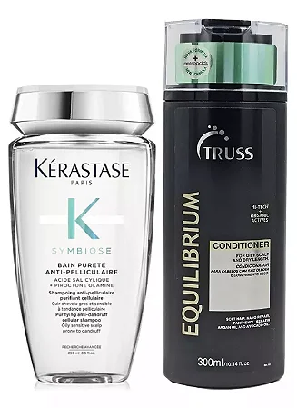 Kérastase Symbiose Shampoo Pureté 250ml +Truss Equilibrium Condicionador - 300ml