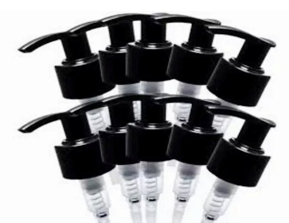 Kit Com 25 Pump Válvulas Pretas P/Shampoos E Condicionadores