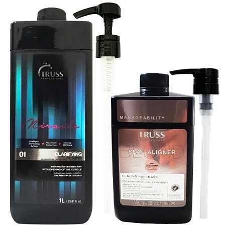 Truss Clarifying Shampoo Antirresíduo + Seal-Aligner Blond