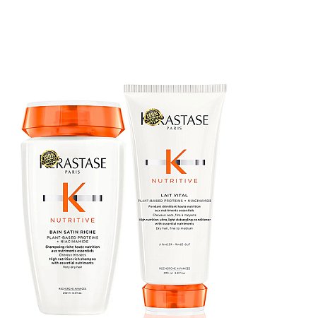 L'oréal Nutritive Shampoo Satin Riche 250ml e Lait Vital 200g