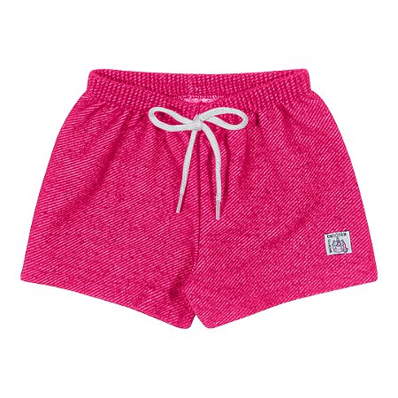 Fantoni Shorts Moletinho Ecologico Jeans Pink (30247)