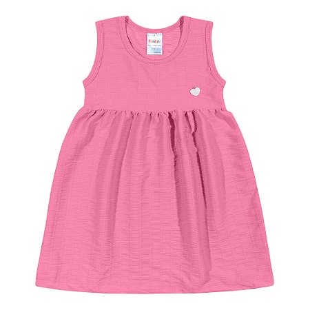 Fantoni Vestido Malha Anarruga Rosa Médio (40555)