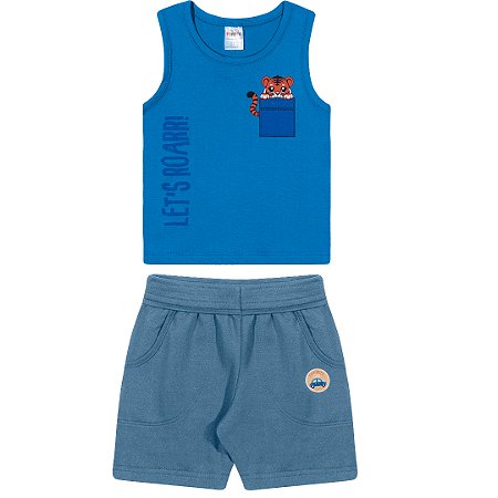 Fantoni Camiseta Machão + Short Moletinho (80108 - 80378)