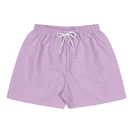 Fantoni Shorts Tactel Acqua Print Lilás (40250)