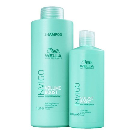 Wella Invigo Volume Boost Shampoo 1L + Máscara 500ml