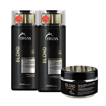 Truss Blond Shampoo 300ml + Condicionador 300ml + Mask 180g