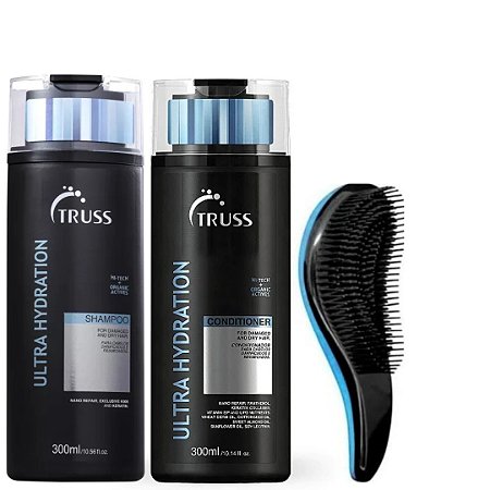 Truss Ultra Hydration Shampoo 300ml + Condicionador 300ml + Brinde - Escova Mágica