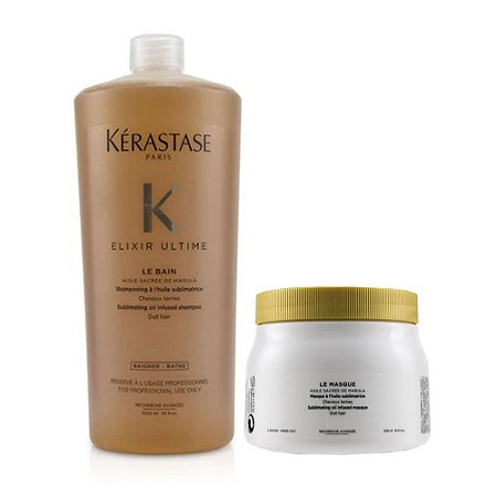 Kérastase Elixir Ultime Shampoo 1L + Máscara 500g