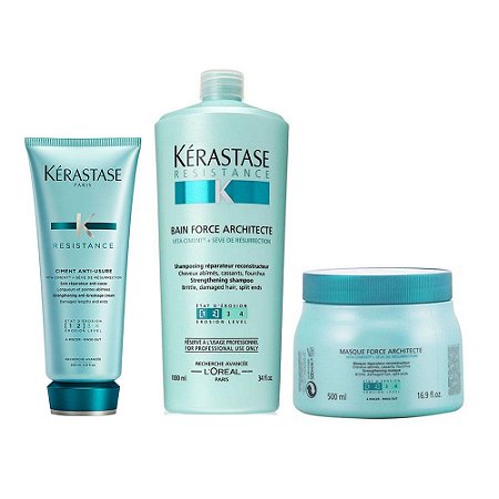 Kérastase Résistance Force Architecte Sh1L + Masc.500g + Anti-Usure