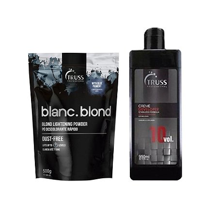 Truss Blanc Blond Pó Desc. 500g + Água Oxigenada Vol.10