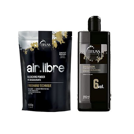 Truss Air Libre Pó Desc. 500g + Emulsão Reveladora Vol.6