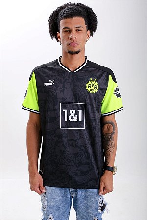 Camisa Borussia Dortmund II 21/22 - Torcedor - Preta - Masculino