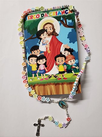 Terço infantil Nossa Senhora Aparecida - D4393