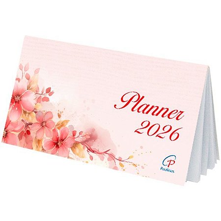 Agenda Planner profissional flores 2026
