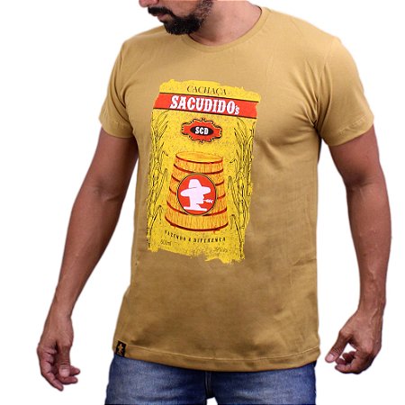 Camiseta Sacudido´s - Velho Barreiro - Trigo - Atacado Sacudidos