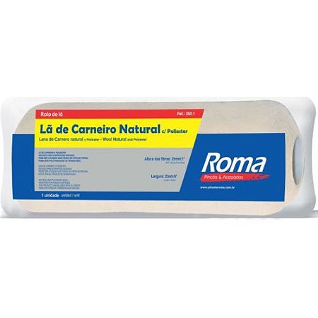 Roma Rolo De Fibra De La Natural 23 Cm - 280/1