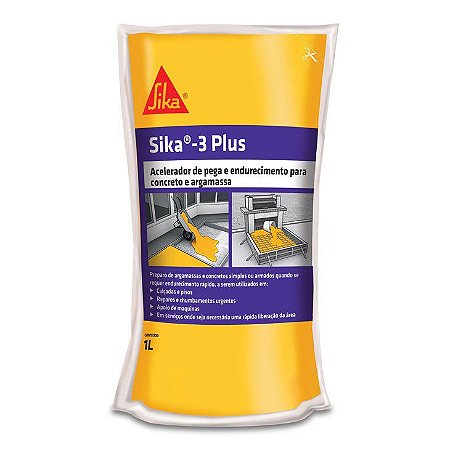 Aditivo Acelerador De Pega Isento De Cloretos Sika 3 (1 L)