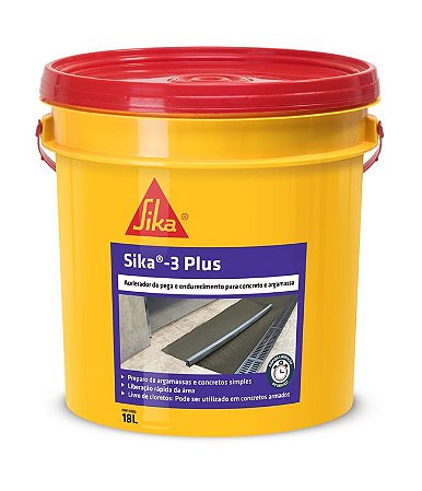 Aditivo Acelerador De Pega Isento De Cloretos Sika 3 (18 L)