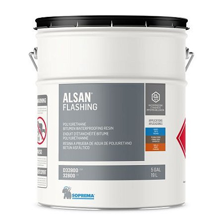 Resina Poliuretano- Betume Alsan Flashing (19 L)- Soprema