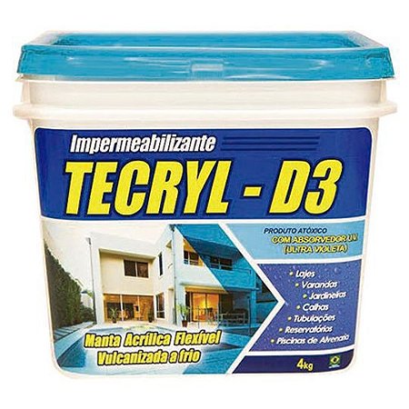 Manta Liquida Tecryl D3 Branco (4 Kg)