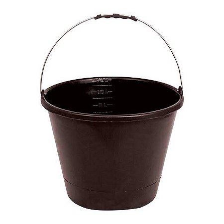 Balde Pvc Multiuso Preto 12 L