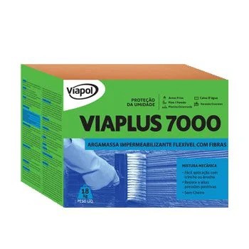 Impermeabilizante Flexivel Com Fibras Viaplus 7000 (18 Kg) - Viapol