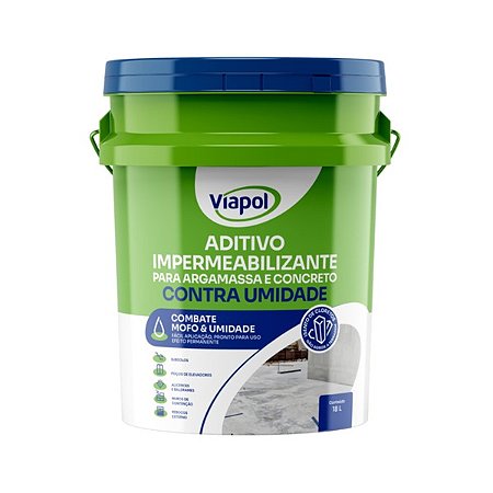Aditivo Impermeabilizante Hidrofugante Contra Umidade (18l) - Viapol