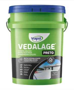 Impermeabilizante Asfaltico Vedalage Preto (18 kg) - Viapol