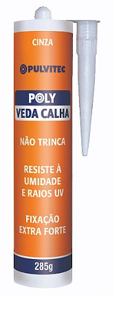 Veda calha Cinza (285g)  - Polyfort