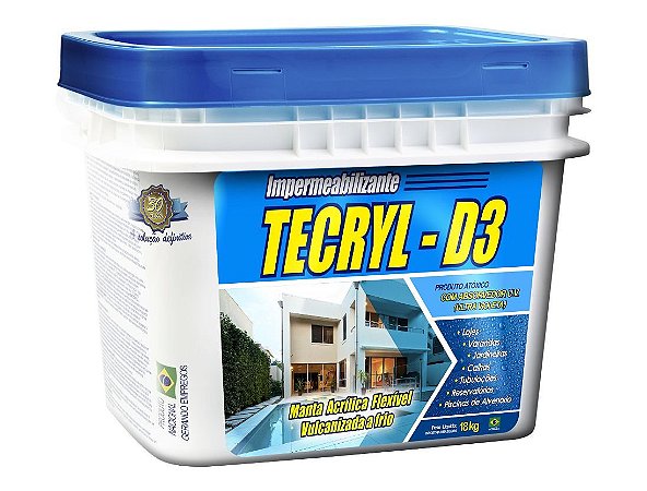 Manta Liquida Tecryl D3 Cinza (12 Kg)