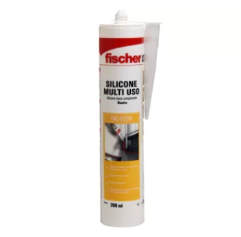 Silicone Neutro Branco (280g)- Fischer
