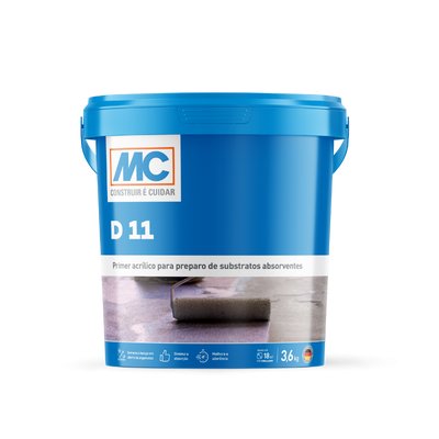 Primer Base Acrílico para superfícies porosas D11 (3,6 l) - Mc Bauchemie