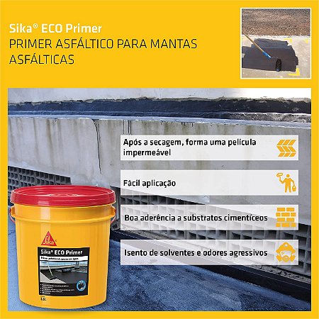 Primer Asfáltico Sika Eco Primer (18 l) - sika