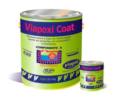 Revestimento impermeabilizante epoxi Viapoxi Coat 4 Kg - Viapol