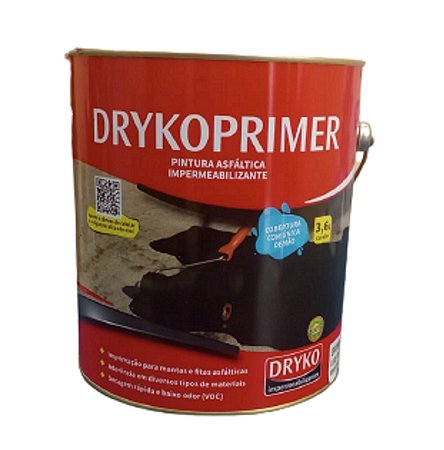 Primer para manta asfáltica base solvente DrykoPrimer ECO (3,6L) - Dryko