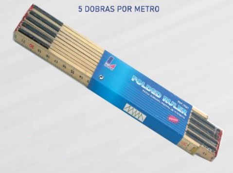 Regua Metro Madeira 5 dobras (2 m) - Lotus