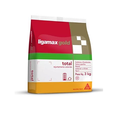 Rejunte Ligamax Gold Total Cinza Claro ( 3 Kg) - Sika