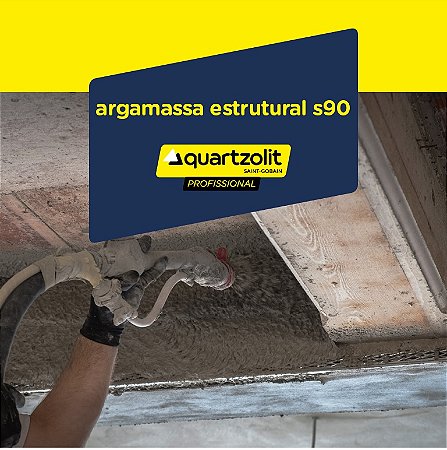 Argamassa para Reparo Estrutural S90 (25 kg) - Quartzolit